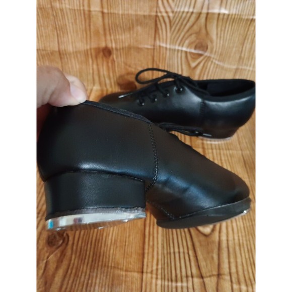 Bokimd Kids Lace Black Tap Shoes-2.5 NWOT. Left insole needs to glue.(SKU099) - Picture 5 of 7